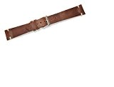 fluco Bracelet en cuir look usé (Shabby Chic) Marron clair 22 mm main cartables – Fabriqué en Allemagne