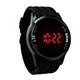 Fulltime(TM) Waterproof Mens Watch LED écran tactile date silicone montre-bracelet