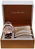 Gino Milano - MWF14-005B - Montre Femme - Quartz Analogique - Cadran Rose - Bracelet Métal Rose