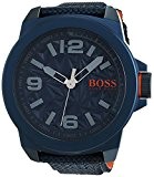Hugo Boss Orange - 1513353 - Montre Homme - Quartz Analogique - Cadran Bleu - Bracelet Nylon Bleu
