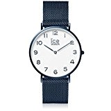 ICE-Watch - 012713 - City Milanese - Montre Homme - Cadran Blanc - Bracelet Acier Bleu - Medium - 2H