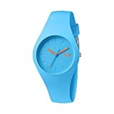 ICE-Watch - ICE Chamallow - Neon blue - Unisex - Montre Mixte Quartz Analogique - Cadran Bleu - Bracelet Silicone ...