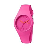ICE-Watch - ICE Chamallow - Neon Pink - Small - Montre Mixte Quartz Analogique - Cadran Rose - Bracelet Silicone ...