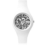 ICE-Watch - Love - White Doodle - Small 1652 - Montre Quartz - Affichage Analogique - Bracelet Silicone Blanc et ...