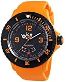 ICE-Watch - Montre homme - Quartz Analogique - Ice-Surf - Orange - Extra-big - Cadran Noir - Bracelet Silicone Orange ...