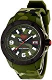 ICE-Watch - Montre Mixte - Quartz Analogique - Ice-Army - Kaki camouflage - XL - Cadran Vert - Bracelet Silicone ...