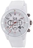 ICE-Watch - Montre Mixte - Quartz Analogique - Ice-Chrono Matte - White - Big - Cadran Blanc - Bracelet Silicone ...