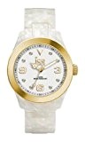 ICE-Watch - Montre Mixte - Quartz Analogique - Ice-Elegant - Pearl - Gold - Unisex - Cadran Blanc - Bracelet ...