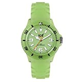 ICE-Watch - Montre Mixte - Quartz Analogique - Ice-Glow - Glow green - Unisex - Cadran Vert - Bracelet Silicone ...