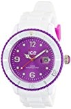 ICE-Watch - Montre Mixte - Quartz Analogique - Ice-White - White - purple - Big - Cadran Violet - Bracelet ...