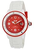 ICE-Watch - Montre Mixte - Quartz Analogique - Ice-White - White - red - Unisex - Cadran Rouge - Bracelet ...