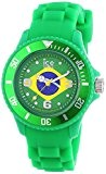 ICE-Watch - Montre Mixte - Quartz Analogique - Ice-World - Brazil - Small - Cadran Multicolore - Bracelet Silicone Vert ...