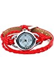 IEKE Bracelet Charme Quartz Femme Bonbons Montre-bracelet Rouge