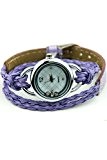 IEKE Bracelet Charme Quartz Femme Bonbons Montre-bracelet Violet