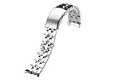 iStrap 19mm Fin Curved Bande / Bracelet / Chaîne de Montre en Acier Inoxydable Watch band pour Tissot PRC 200