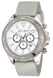 Jet Set - J21203-13 - Speedway - Montre Homme - Quartz Chronographe - Cadran Blanc - Bracelet Tissu Gris