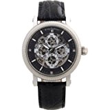 Krug Baumen 60211dm pour homme Majestic Bracelet cuir noir Watch