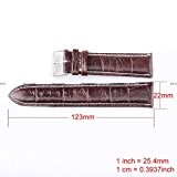 KS Bracelet de Montre Officiel 22mm Marron Bracelet Cuir Pour KS WTL027
