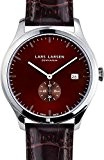 Lars Larsen - 129SBBL - Montre Mixte - Quartz - Analogique - Bracelet Cuir marron