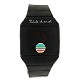 Little Marcel - LM43BKSN - Montre Femme - Quartz Analogique - Cadran Noir - Bracelet Silicone Noir
