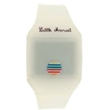 Little Marcel - LM43WTSN - Montre Femme - Quartz Analogique - Cadran Blanc - Bracelet Silicone Blanc