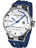 Locman - 051100WHFBL0GOB - Montre Homme - Automatique Analogique - Bracelet Caoutchouc Bleu