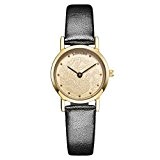 LONGBO Luxury Analog Quartz Bussiness Watch Couple Dress Watches Womens Waterproof Gold Case Gold Phoenix Dial Wristwatches Black Leather Band ...