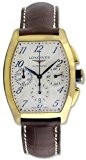 Longines Evidenza Automatic Chronograph 18k Gold Mens Strap Watch L2.643.6.73.2