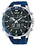 Lorus - RW617AX9 - Montre Homme - Quartz - Analogique et digitale - Chronomètre/Lumineuses/Alarme/Boussole - Bracelet Caoutchouc Bleu