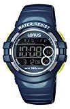 Lorus Watches - R2315KX9 - Montre Femme - Quartz Digitale - Chronomètre/Alarme/Boussole/Fuseaux horaires - Bracelet Caoutchouc Bleu