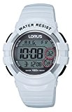 Lorus Watches - R2319KX9 - Montre Femme - Quartz Digitale - Chronomètre/Alarme/Boussole/Fuseaux horaires - Bracelet Caoutchouc Blanc
