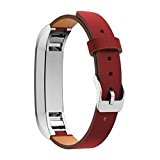 Malloom® Bande de luxe en cuir véritable de remplacement Sangle Bracelet Pour Fitbit Alta Tracker