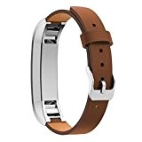 Malloom® Bande de luxe en cuir véritable de remplacement Sangle Bracelet Pour Fitbit Alta Tracker