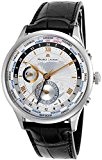 Maurice Lacroix Tradition Worldtimer GMT Second Time Zone Steel Mens Strap Watch Date MP6008-SS001-110