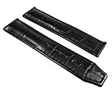 Maurice Lacroix XL Pontos Ersatzband Uhrenarmband Leder Louisiana Optik schwarz ohne Emblem 25094, Stegbreite:20mm
