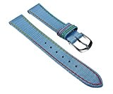 Minott Uhrenbänder EU-2463-14S - Bracelet pour montre, nylon, couleur: bleu clair