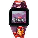 Montre Avengers Garçon Ecran Tactile LED Bracelet en Caoutchouc Multicolore