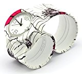 Montre Classic Bracelet Coquelicot et cadran blanc - Bill's watch