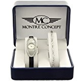 Montre-Concept coffret cadeau montre Femme avec bracelet référence MCCB6-2786-ARGENT