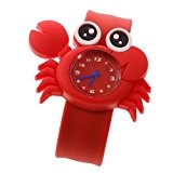 Montres Bracelet Enfant de Sport Crabe Mignon en Silicone Cadeau