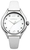 Morgan - M1217W - Montre Femme - Quartz Analogique - Cadran Blanc - Bracelet Cuir Blanc