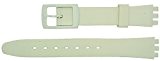 New 12mm (15mm) Sized Resin Strap Compatible for Swatch® Watch - White - RL4W