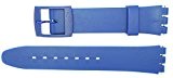 New 17mm (20mm) Sized Replacement Strap, Compatible for Swatch® Watch - Blue