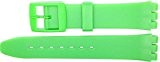 New 17mm (20mm) Sized Resin Strap Compatible for Swatch Watch - Light Green - RG14LG