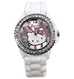 New Lovely Fashion Hello Kitty watches Girls Montre bracelet Fille Ladies Wrist Watch WKT@KTW574W