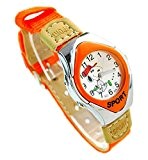 NEW Lovely Snoopy children kids cartoon Watches Textile Watch Band WP@KTW169839O