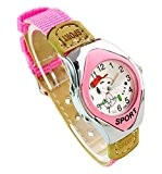 NEW Lovely Snoopy children kids cartoon Watches Textile Watch Band WP@KTW169839P