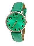 NY LONDON Montre bracelet pour femme Colour World Collection vert menthe classique montre femme en vert avec boîte montres