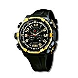 Offshore Limited - 001 PR G - Montre Homme - Quartz Chronographe - Bracelet Silicone Noir