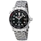 Omega Seamaster cadran noir en acier inoxydable montre pour homme 212.30.36.20.51.001